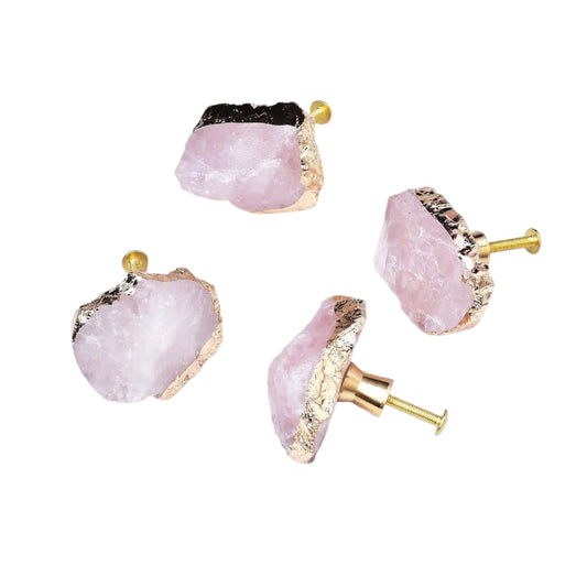 Rose Quartz Cabinet Knobs (4 pieces)