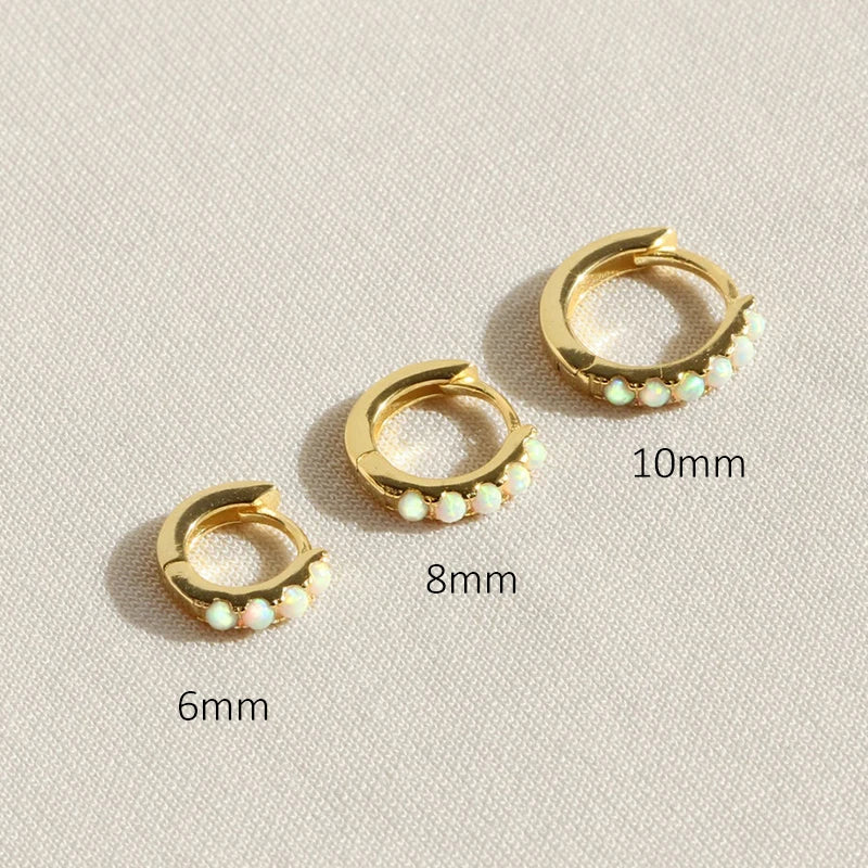 Sterling Silver & Opal Earring (1 piece)