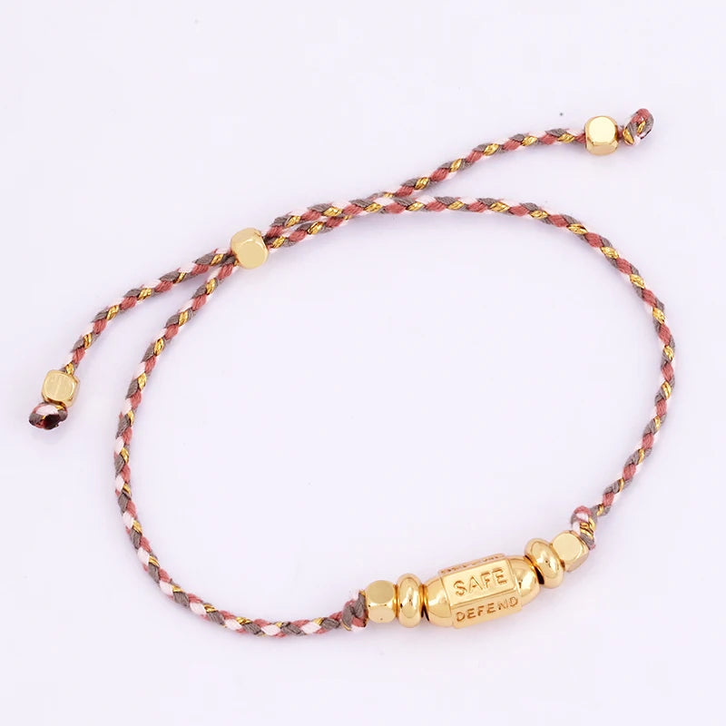 Cotton Cord Evil Eye Bracelet