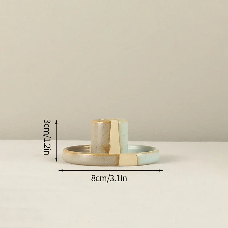 Ceramic Taper Candlestick Holder