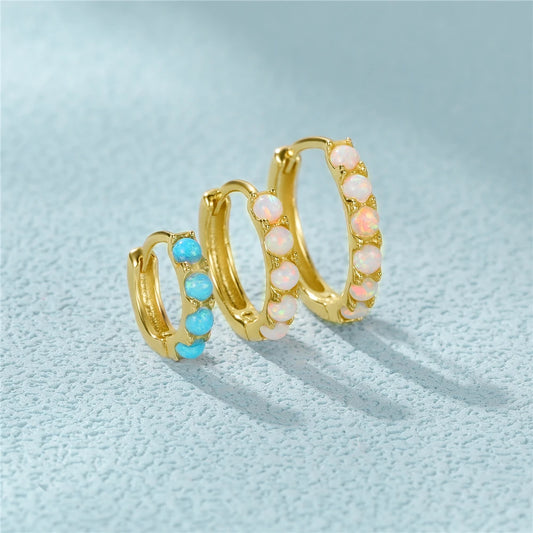 Sterling Silver & Opal Earring (1 piece)