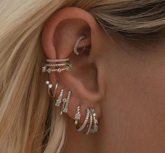 Gold Plated Cubic Zirconia Earrings (8 style options)