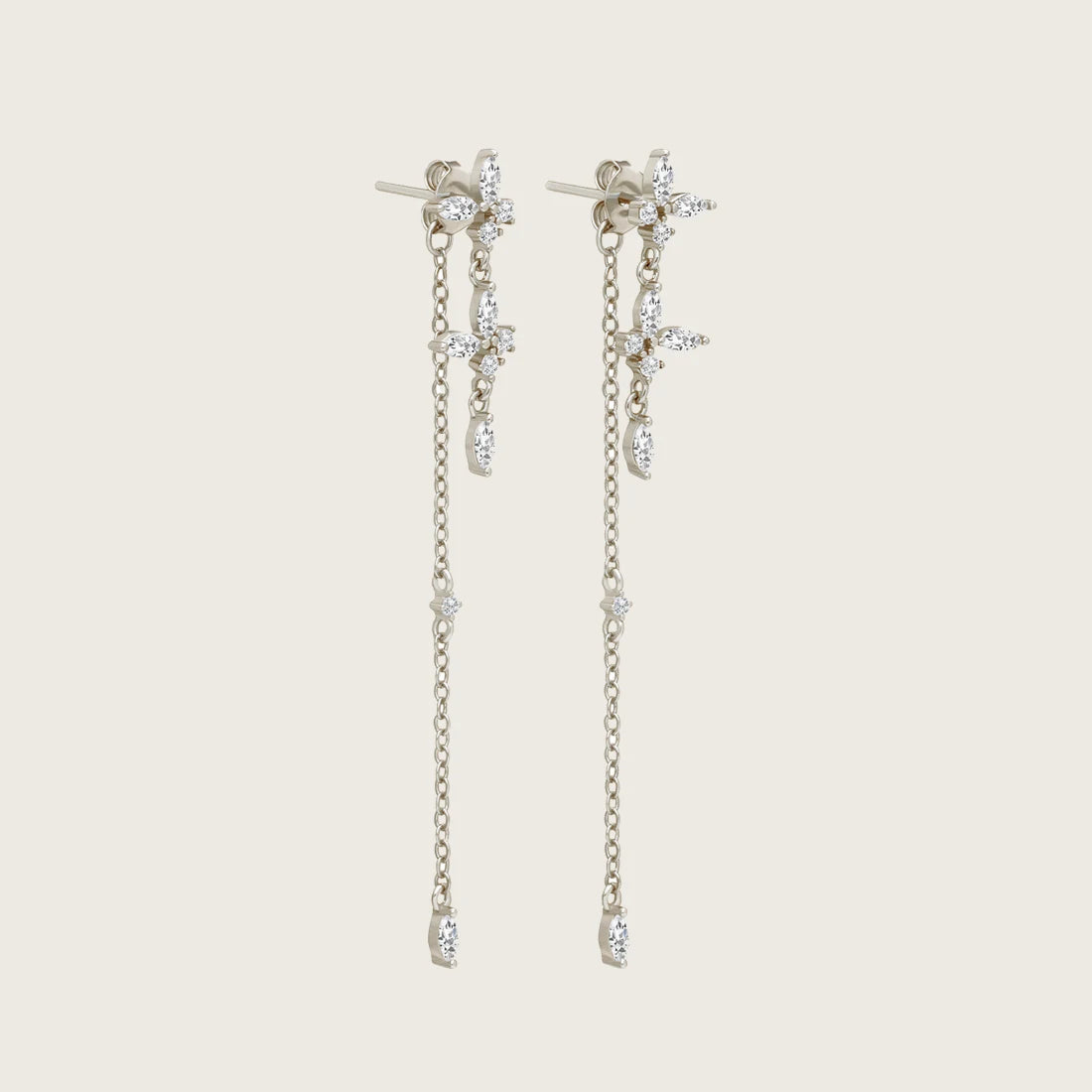 Gold-plated Chain & Stud Earrings (various styles)