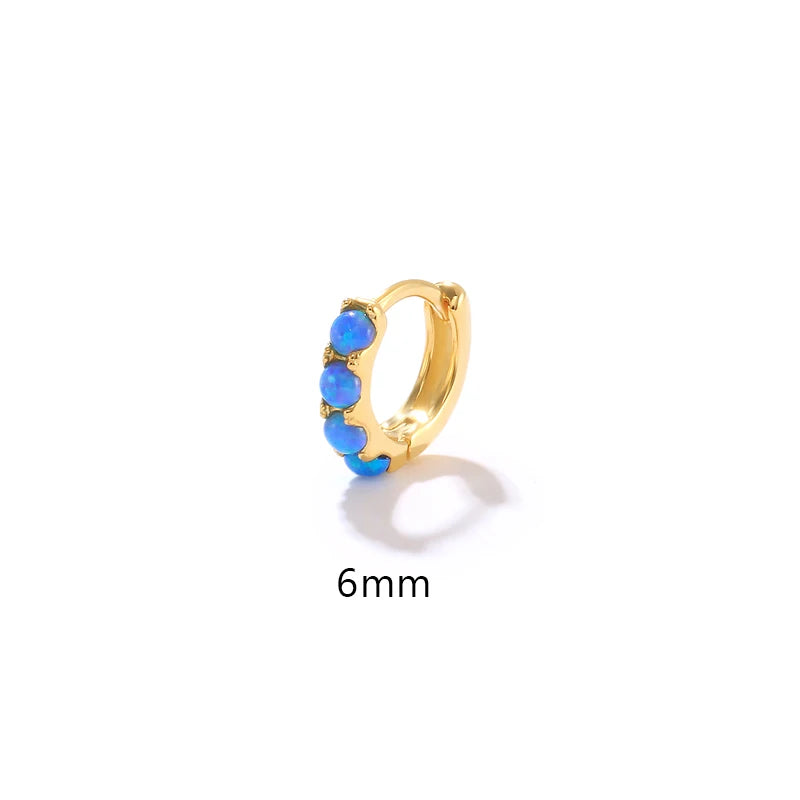 Sterling Silver & Opal Earring (1 piece)