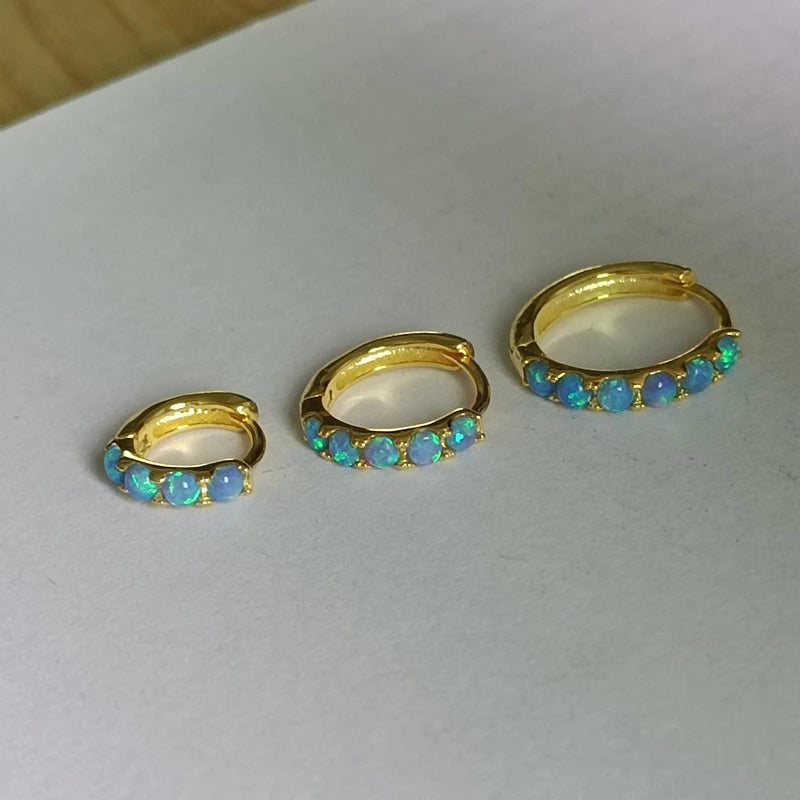 Sterling Silver & Opal Earring (1 piece)