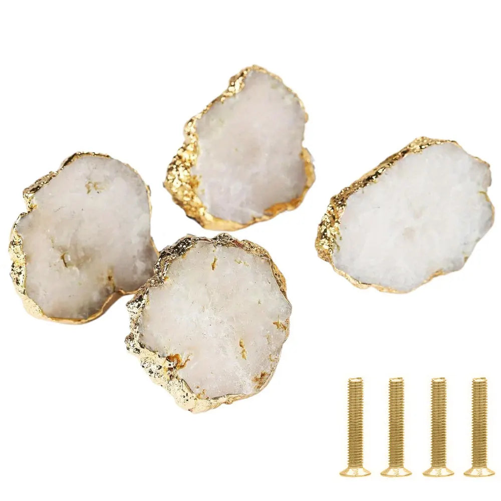 Natural Ore Crystal Knobs (4 piece set)
