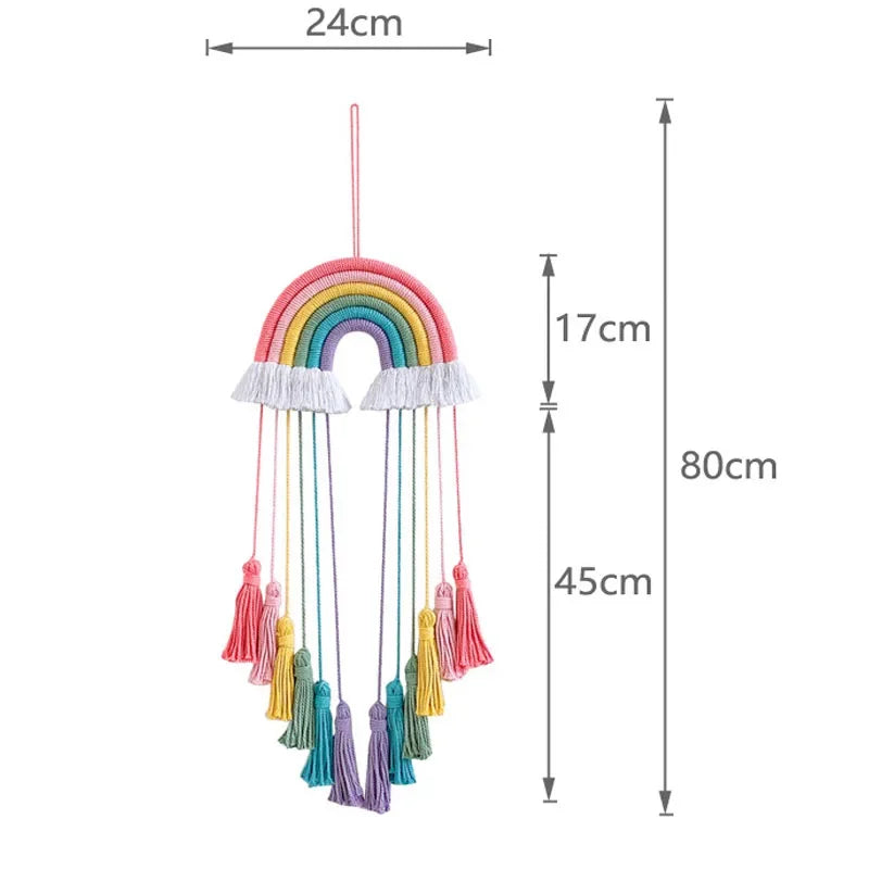Rainbow Macrame Wall Hanging
