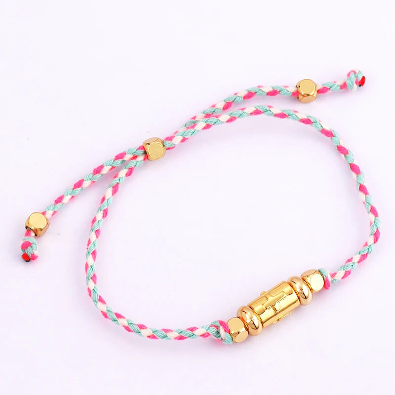 Cotton Cord Evil Eye Bracelet