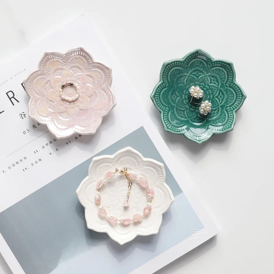 Mandala Ceramic Trinket Tray