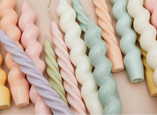 Spiral Taper Candles (2pcs)