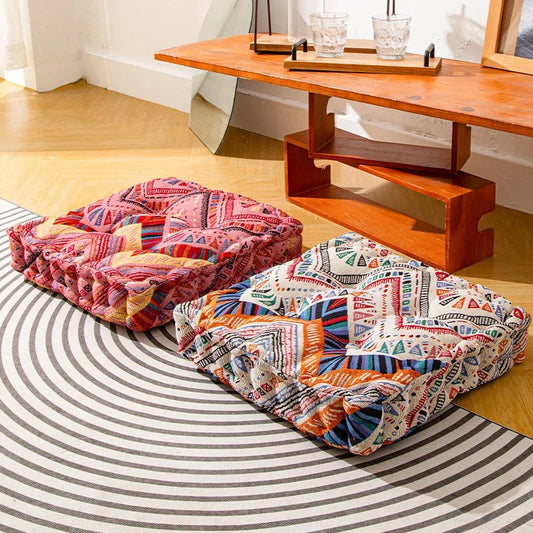 Boho Chevron Floor Pillows