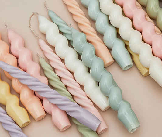 Spiral Taper Candles (2pcs)