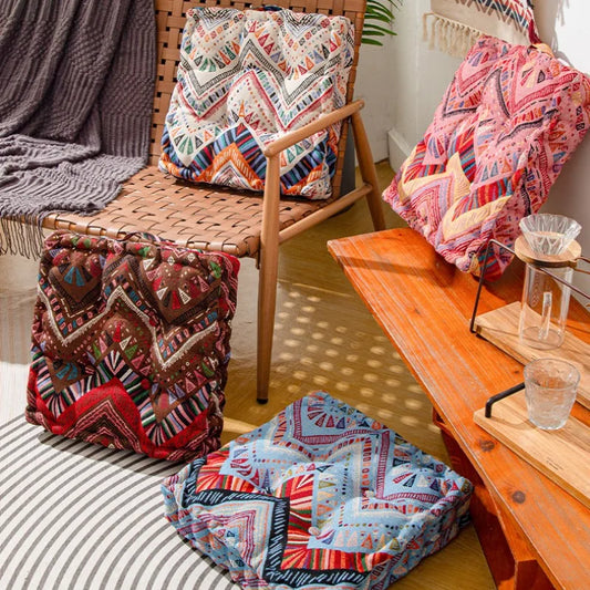 Boho Chevron Floor Pillows
