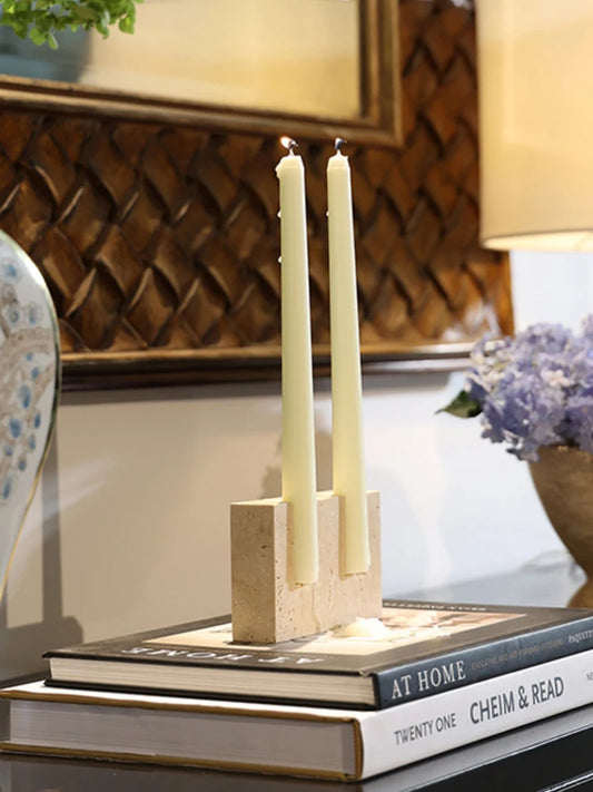 Marble Candlestick Holder