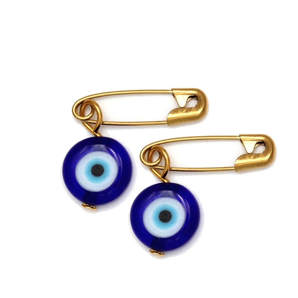 2pcs Evil Eye Charm Brooch