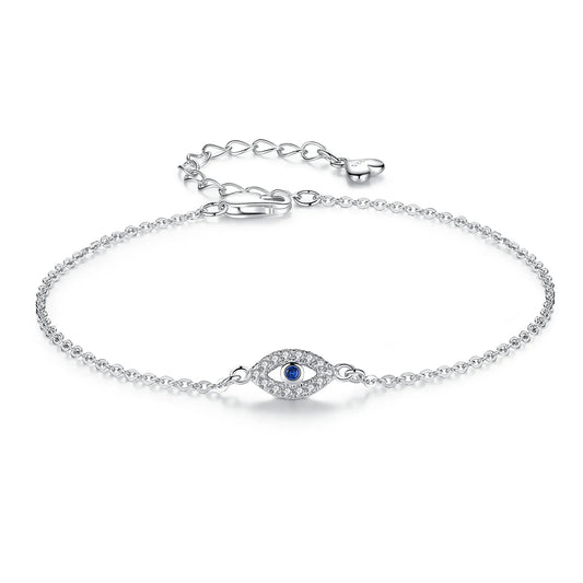 Evil Eye Bracelet 925 Sterling Silver Bracelet