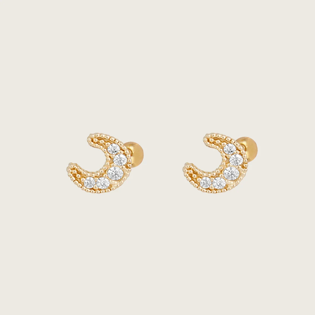 Gold-plated Chain & Stud Earrings (various styles)