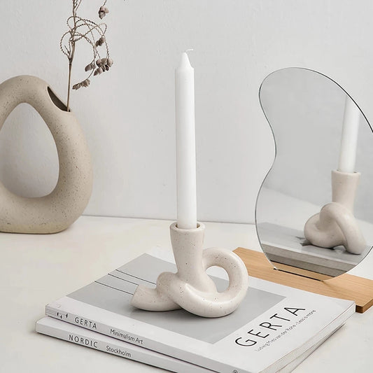 Knotted Candlestick holder decor