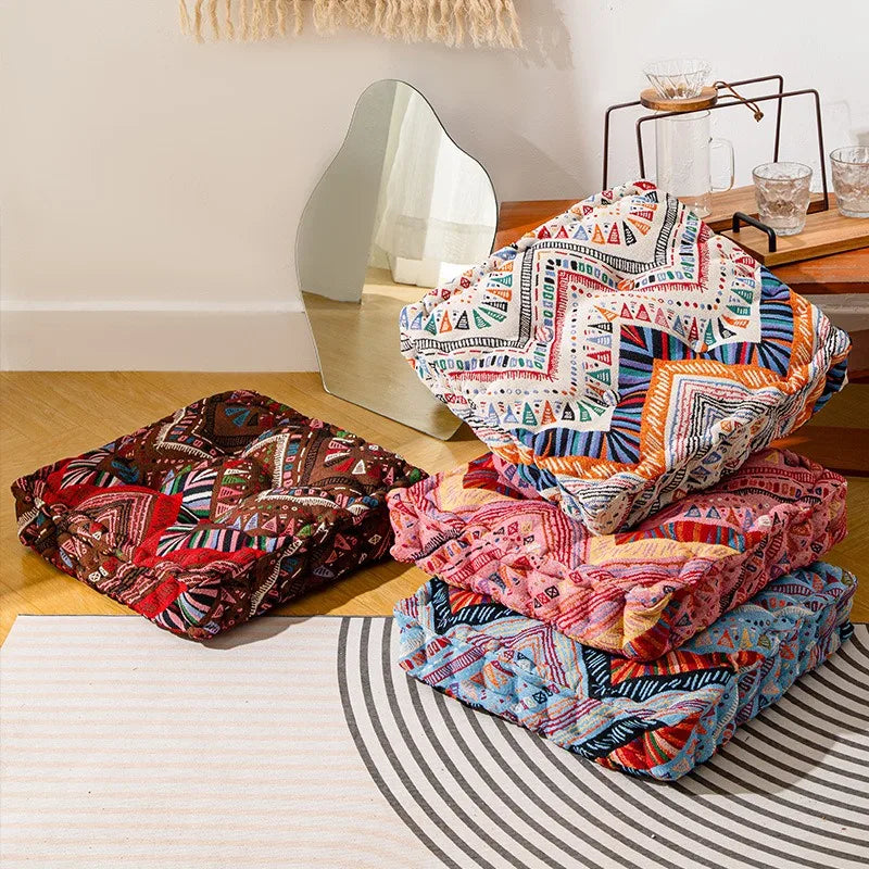 Boho Chevron Floor Pillows