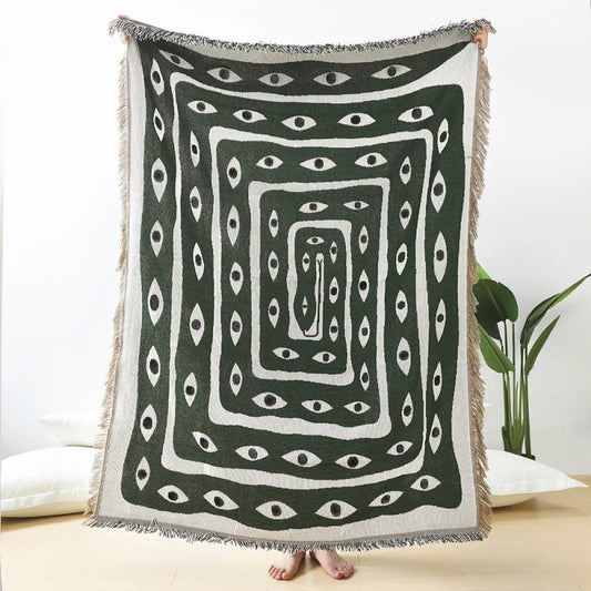 Snake Eyes Throw Blanket