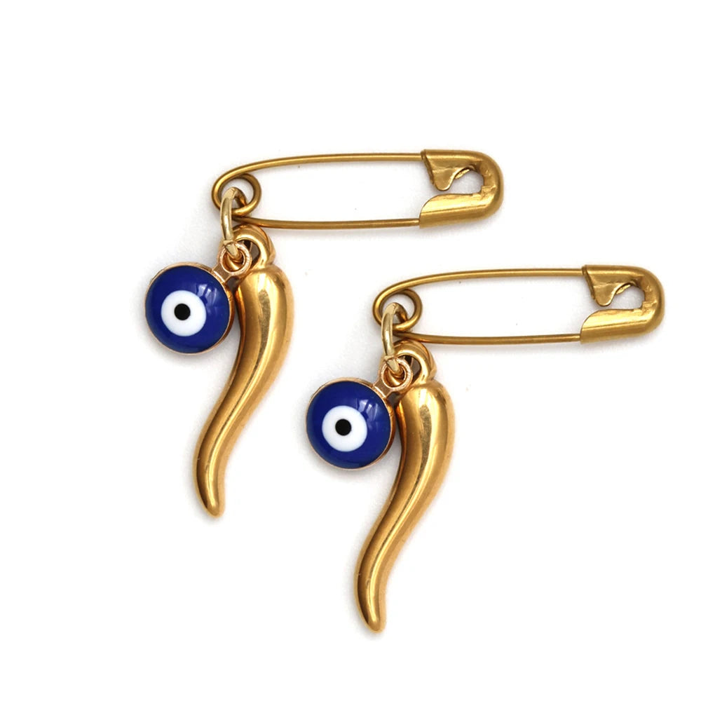 2pcs Evil Eye Charm Brooch