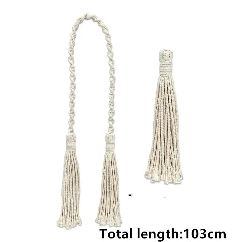 Macrame Curtain Tiebacks