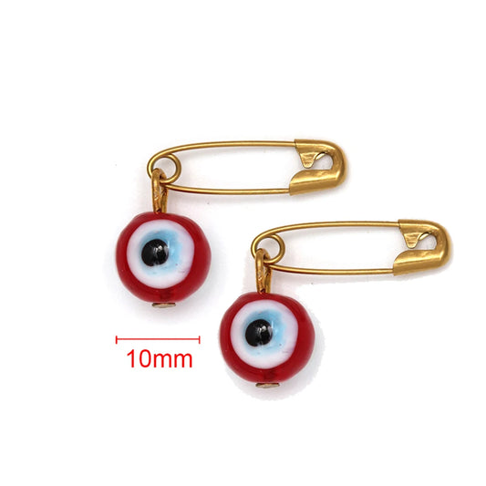2pcs Evil Eye Charm Brooch