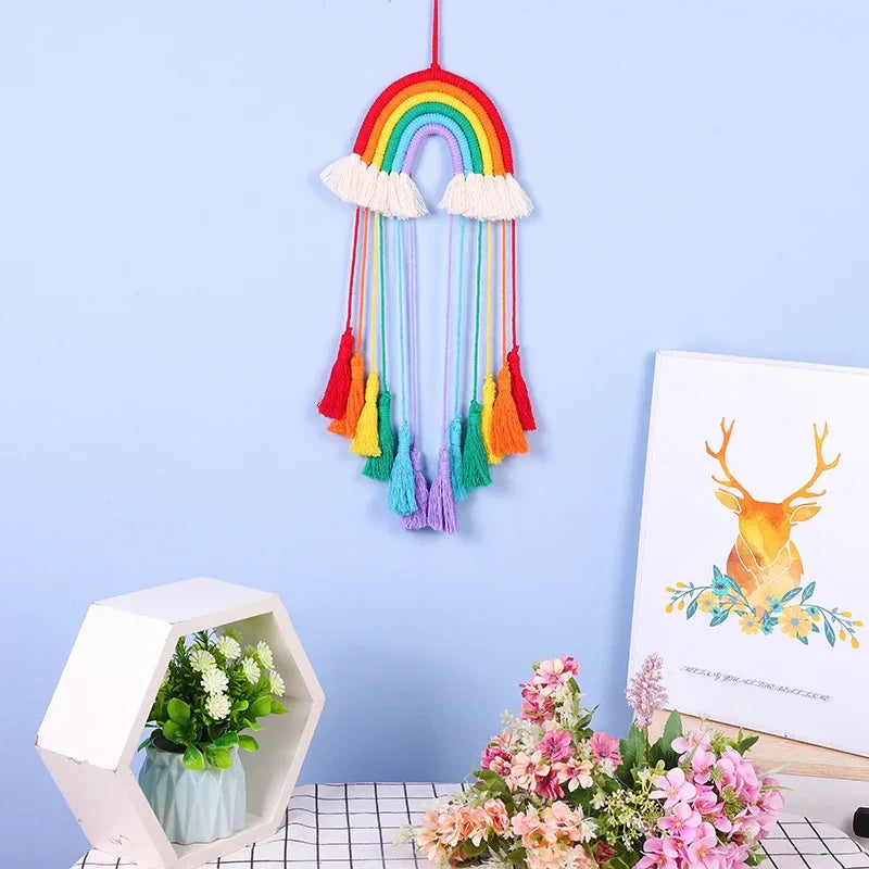 Rainbow Macrame Wall Hanging