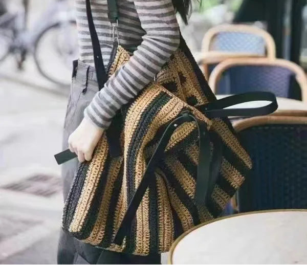 Large Woven Beach Tote