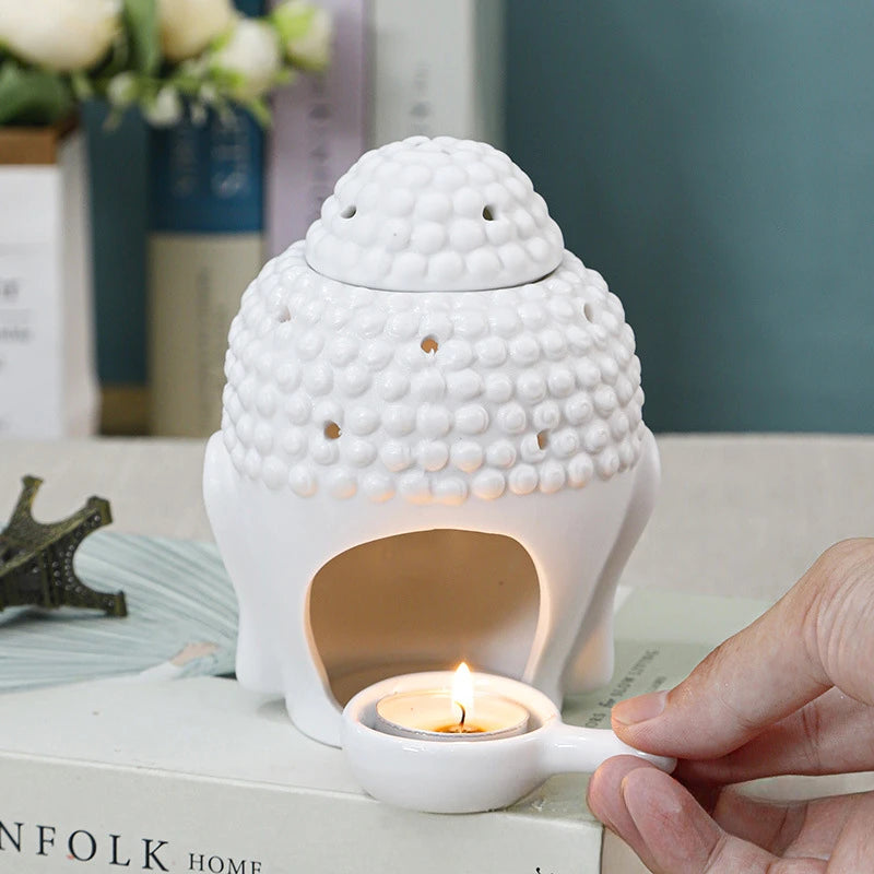 Ceramic Buddha Incense Burner