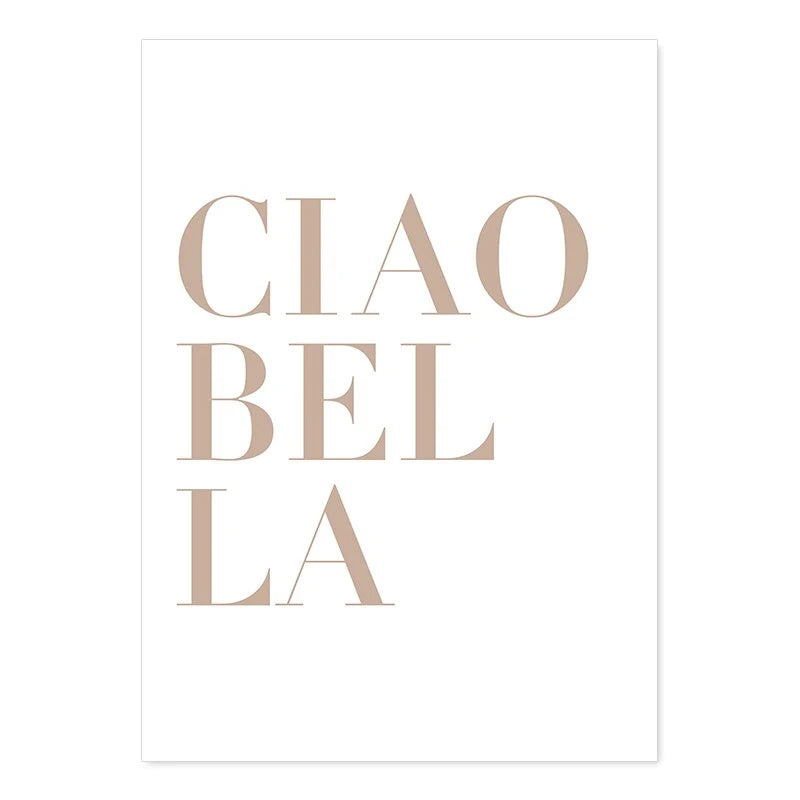 Neutral Abstract Boho Wall Poster Prints