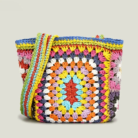 Boho Crocheted Shoulder Bag