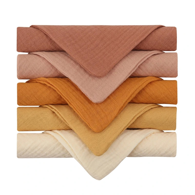 Muslin Wash Cloths for Babies (5 pieces)
