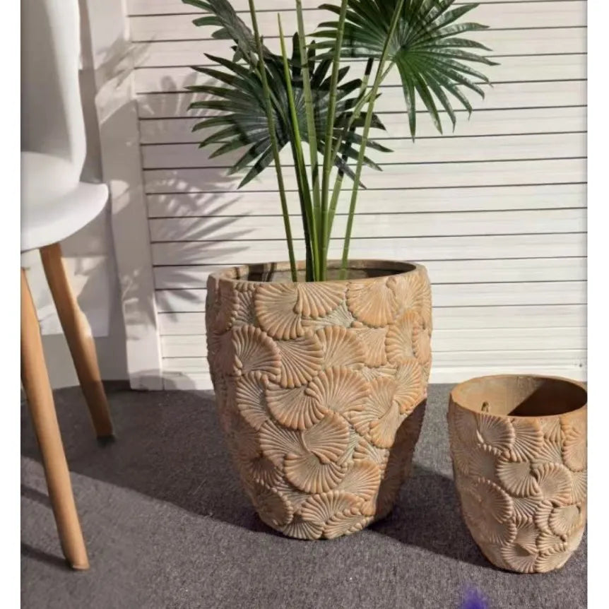 Petals Cement Flower Pot (Indoor/Outdoor)