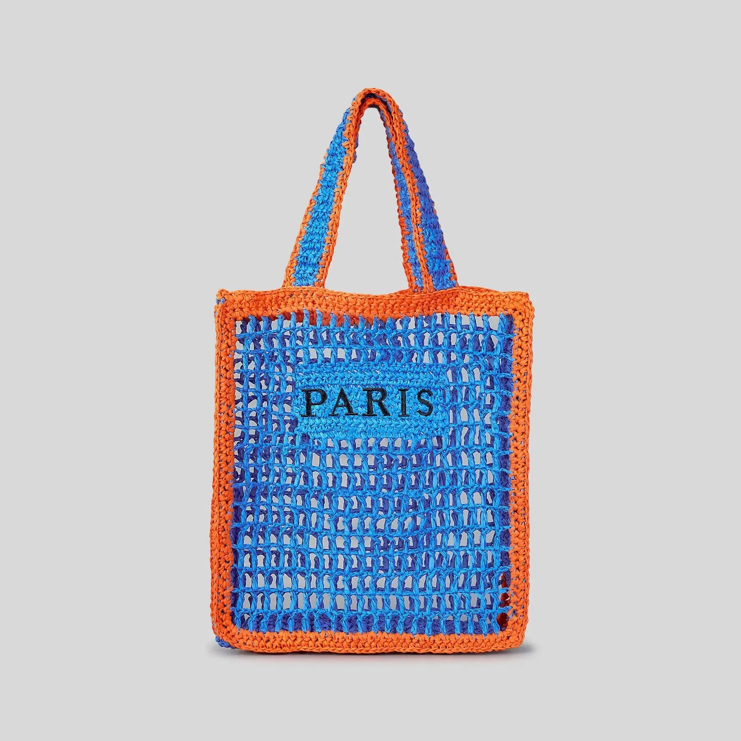 Straw Patchwork Shoulder Bag