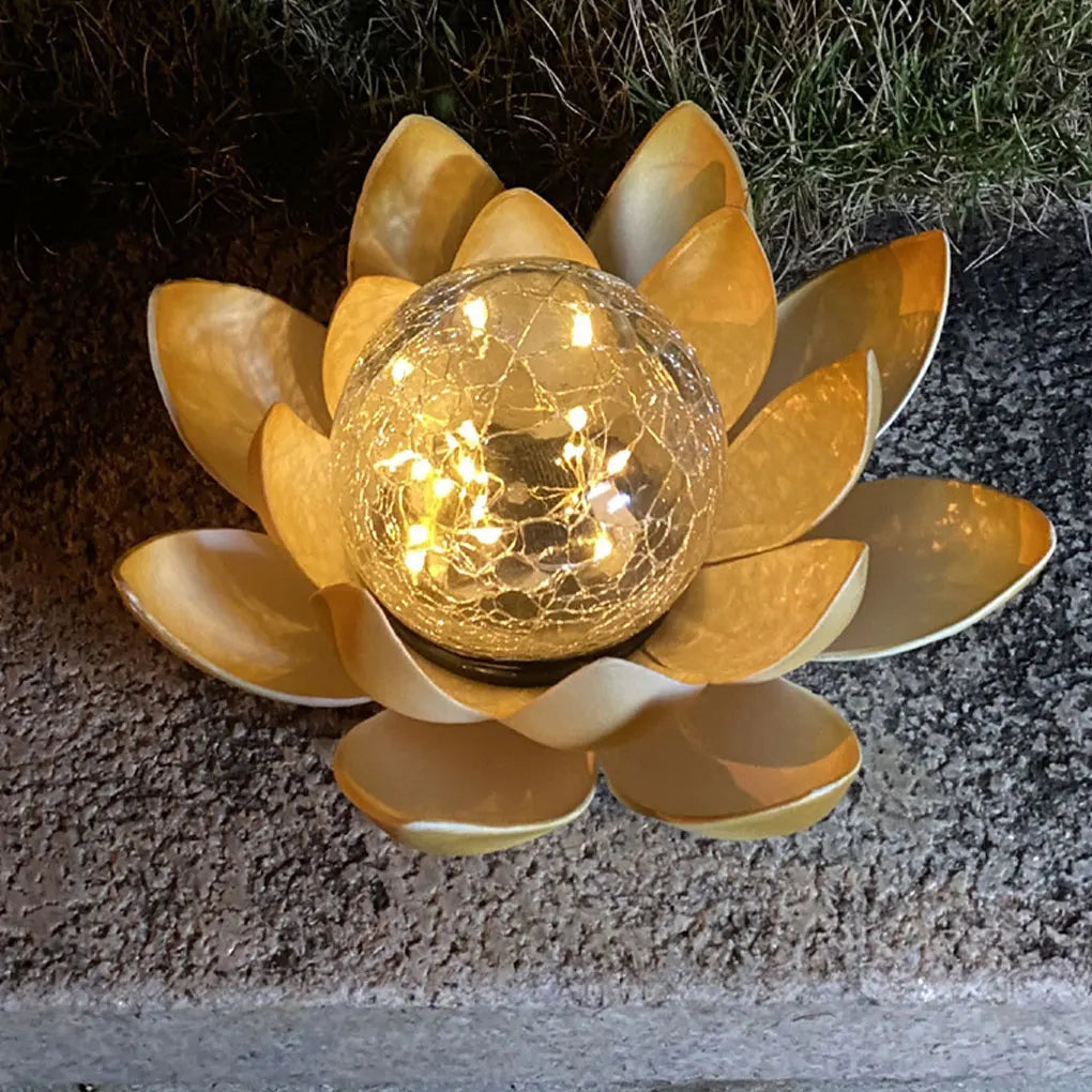 Lotus Shaped Garden Solar Light