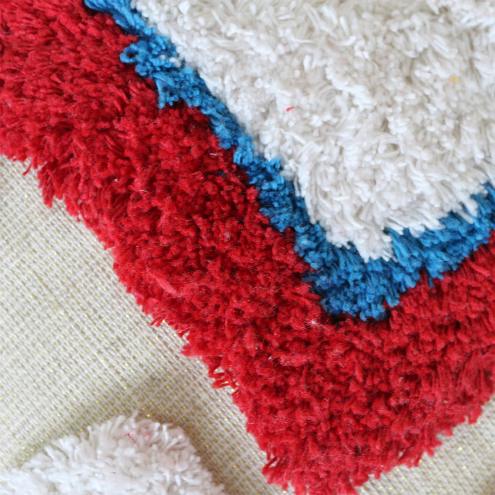Bright Boho Pillow Case with Tassels