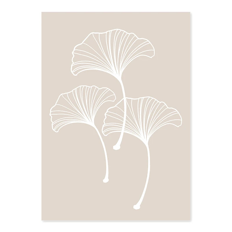 Neutral Abstract Boho Wall Poster Prints