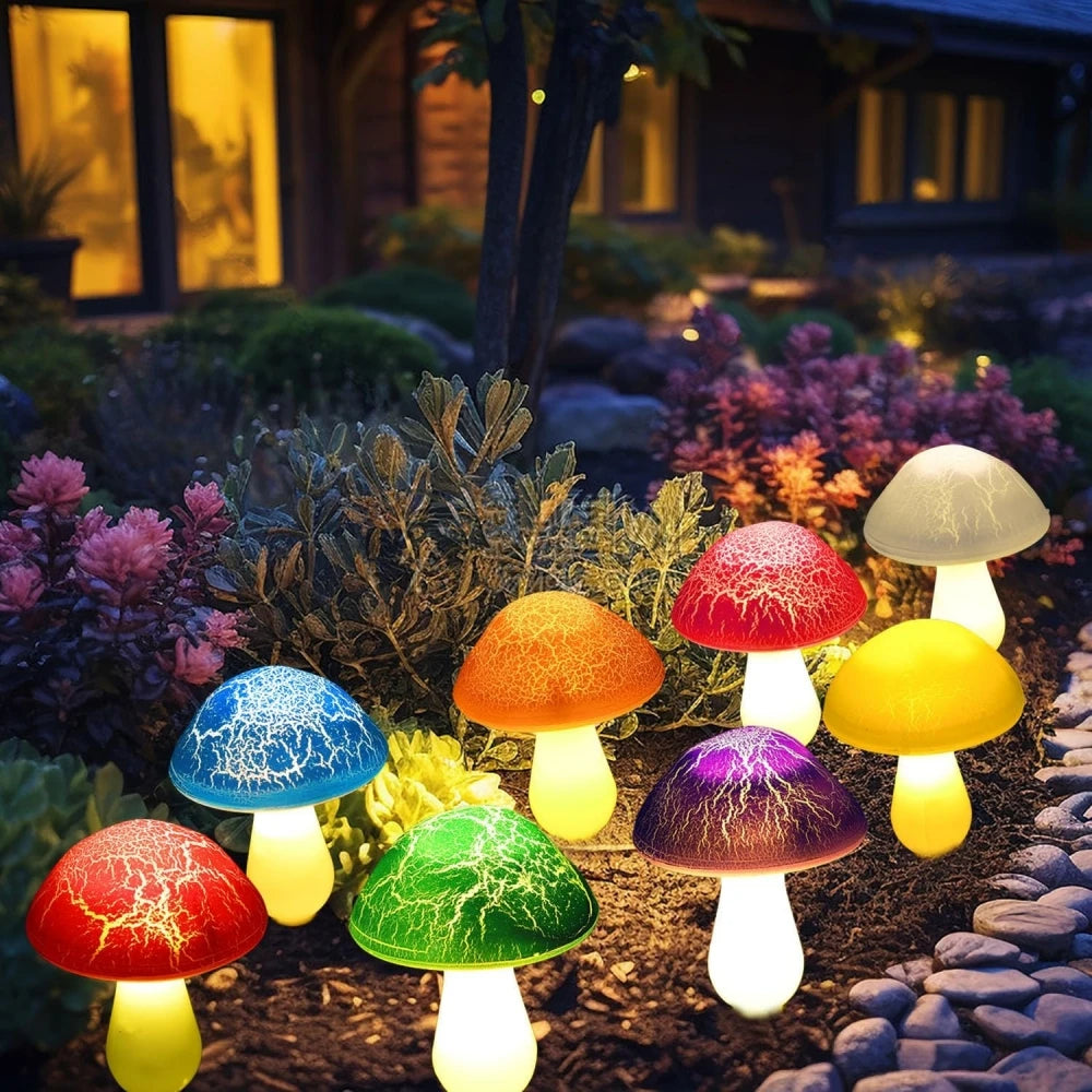 Solar Outdoor Mushroom Garden Light
