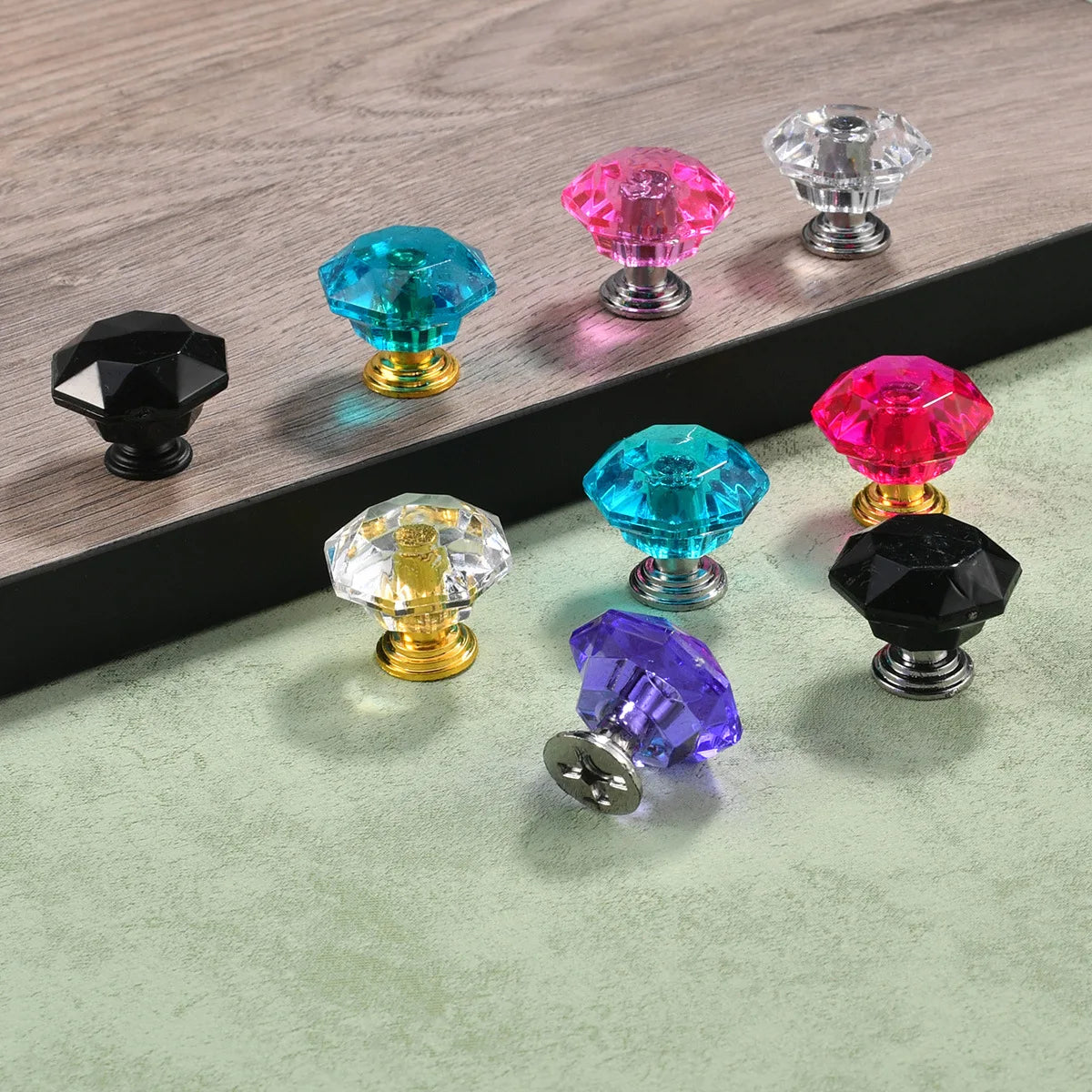 Acrylic Crystal Diamond Knobs