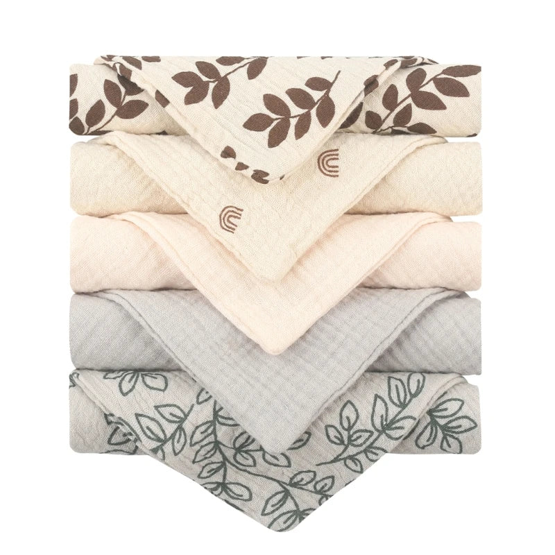 Muslin Wash Cloths for Babies (5 pieces)