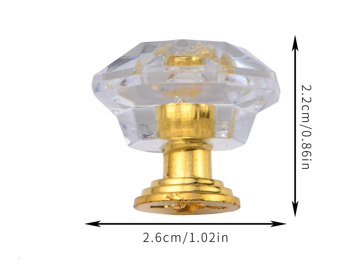 Acrylic Crystal Diamond Knobs