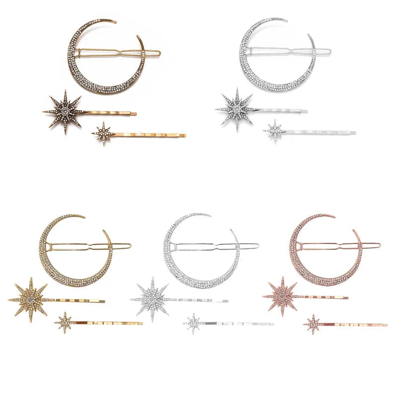 Stars and Moon Hairpins