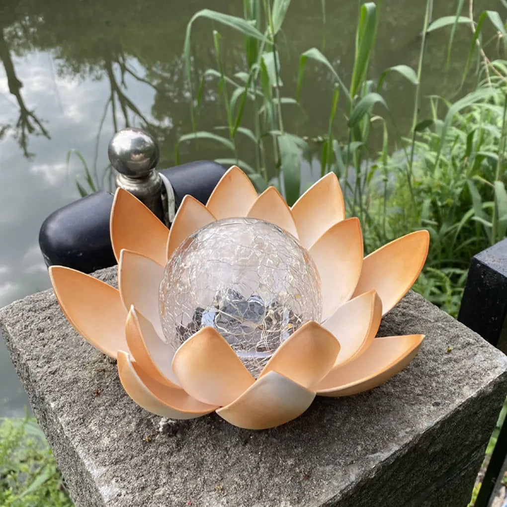 Lotus Shaped Garden Solar Light
