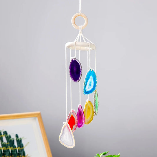 Natural Crystal Agate Windchime