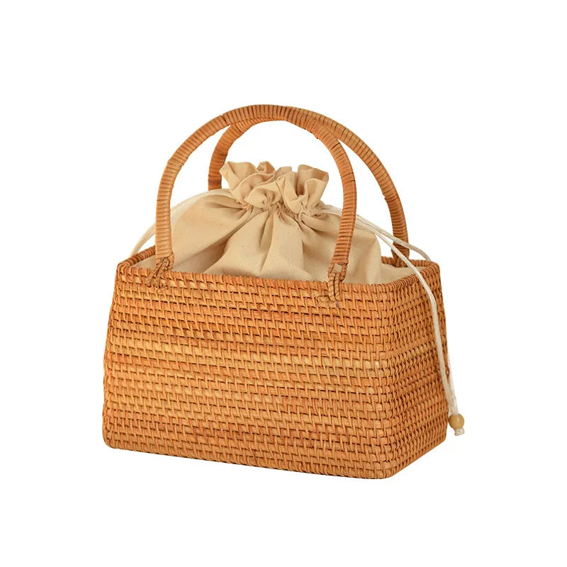 Rattan Basket Bag