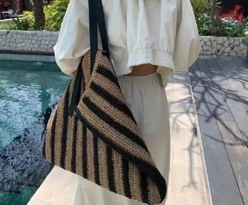 Large Woven Beach Tote