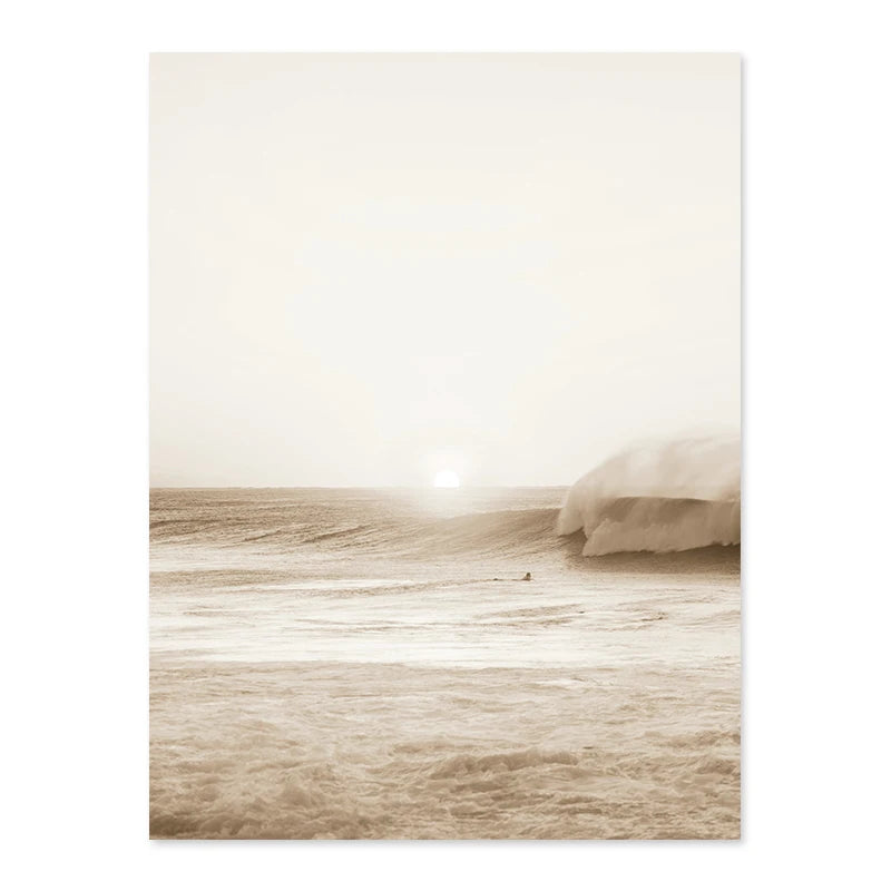 Neutral Abstract Boho Wall Poster Prints
