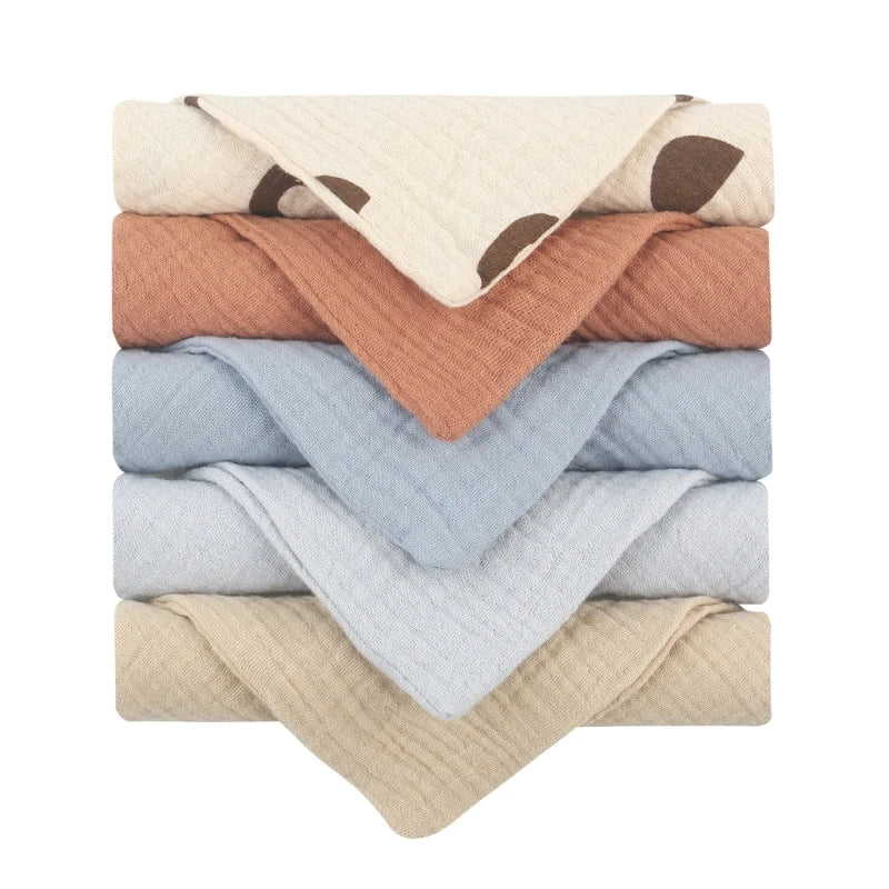Muslin Wash Cloths for Babies (5 pieces)