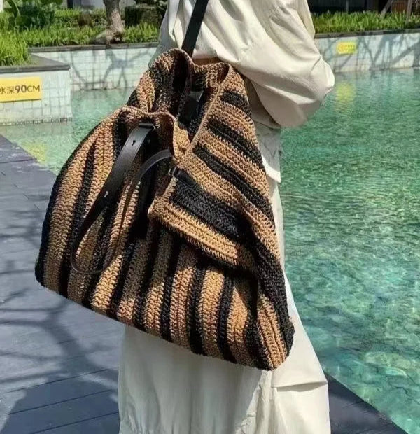 Large Woven Beach Tote